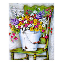 Load image into Gallery viewer, Flowers 11CT Stamped Cross Stitch Kit 40x50cm(canvas)
