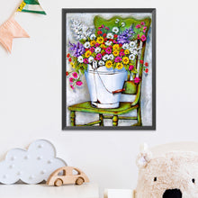 Load image into Gallery viewer, Flowers 11CT Stamped Cross Stitch Kit 40x50cm(canvas)
