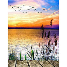 Load image into Gallery viewer, Seaside 11CT Stamped Cross Stitch Kit 36x46cm(canvas)
