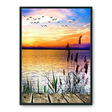 Load image into Gallery viewer, Seaside 11CT Stamped Cross Stitch Kit 36x46cm(canvas)
