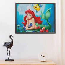 Load image into Gallery viewer, Mermaid 11CT Stamped Cross Stitch Kit 50x40cm(canvas)
