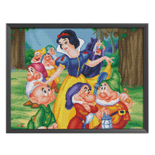 Load image into Gallery viewer, Snow White 11CT Stamped Cross Stitch Kit 50x40cm(canvas)
