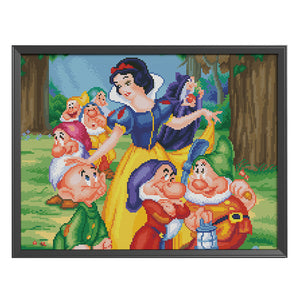 Snow White 11CT Stamped Cross Stitch Kit 50x40cm(canvas)
