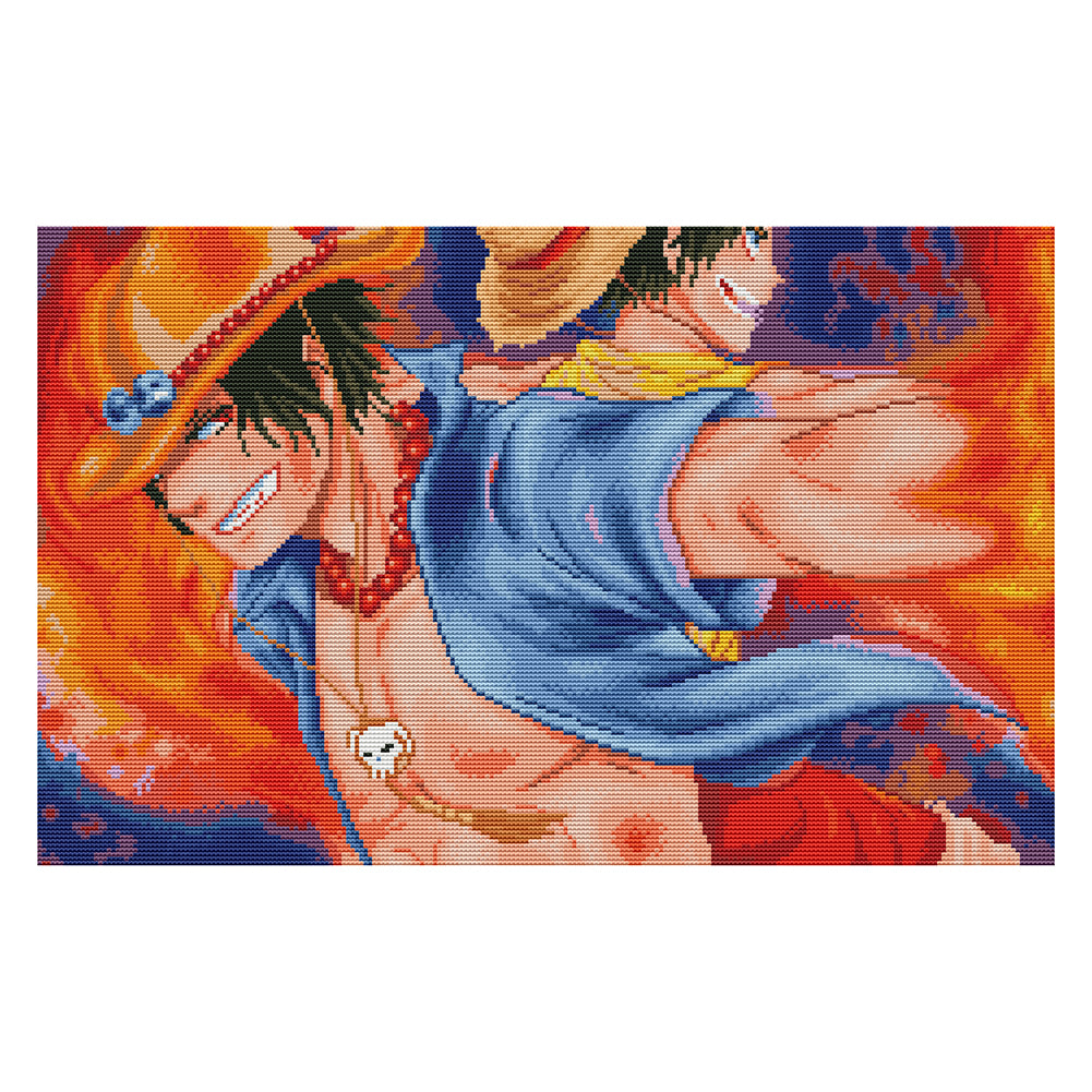 ONE PIECE 11CT Stamped Cross Stitch Kit 60x40cm(canvas)