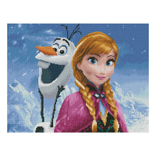 Load image into Gallery viewer, Frozen Anna 11CT Stamped Cross Stitch Kit 50x40cm(canvas)
