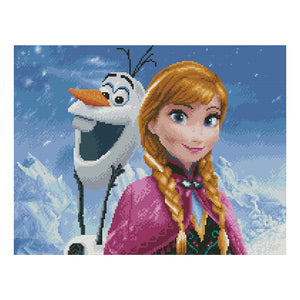 Frozen Anna 11CT Stamped Cross Stitch Kit 50x40cm(canvas)