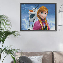 Load image into Gallery viewer, Frozen Anna 11CT Stamped Cross Stitch Kit 50x40cm(canvas)
