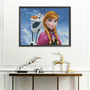 Frozen Anna 11CT Stamped Cross Stitch Kit 50x40cm(canvas)