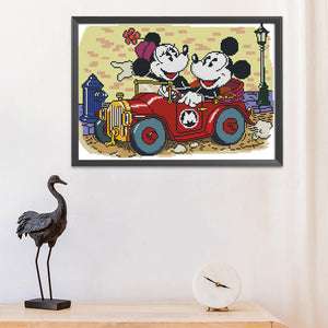 Mickey Mouse 11CT Stamped Cross Stitch Kit 50x40cm(canvas)