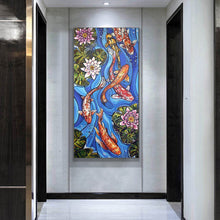 Load image into Gallery viewer, Koi &amp; Lotus 100x50cm(canvas) Full Round Drill Diamond Painting

