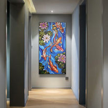 Load image into Gallery viewer, Koi &amp; Lotus 100x50cm(canvas) Full Round Drill Diamond Painting
