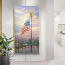 Load image into Gallery viewer, American Flag 45x85cm(canvas) Full Round Drill Diamond Painting

