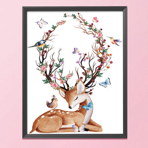 Branch Antler 11CT Stamped Cross Stitch Kit 46x56cm(canvas)