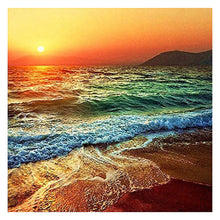 Load image into Gallery viewer, Beach Wave 11CT Stamped Cross Stitch Kit 50x50cm(canvas)
