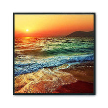 Load image into Gallery viewer, Beach Wave 11CT Stamped Cross Stitch Kit 50x50cm(canvas)
