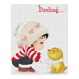 Scarf 11CT Stamped Cross Stitch Kit 42x35cm(canvas)