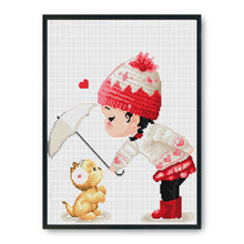 Load image into Gallery viewer, Flower 11CT Stamped Cross Stitch Kit 38x37cm(canvas)
