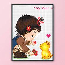 Load image into Gallery viewer, Umbrella 11CT Stamped Cross Stitch Kit 45x37cm(canvas)
