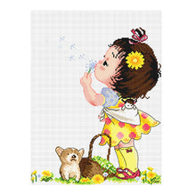 Load image into Gallery viewer, Bubble 11CT Stamped Cross Stitch Kit 45x37cm(canvas)
