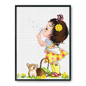 Bubble 11CT Stamped Cross Stitch Kit 45x37cm(canvas)