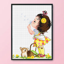Load image into Gallery viewer, Bubble 11CT Stamped Cross Stitch Kit 45x37cm(canvas)
