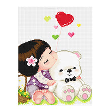 Load image into Gallery viewer, Bear 11CT Stamped Cross Stitch Kit 45x37cm(canvas)
