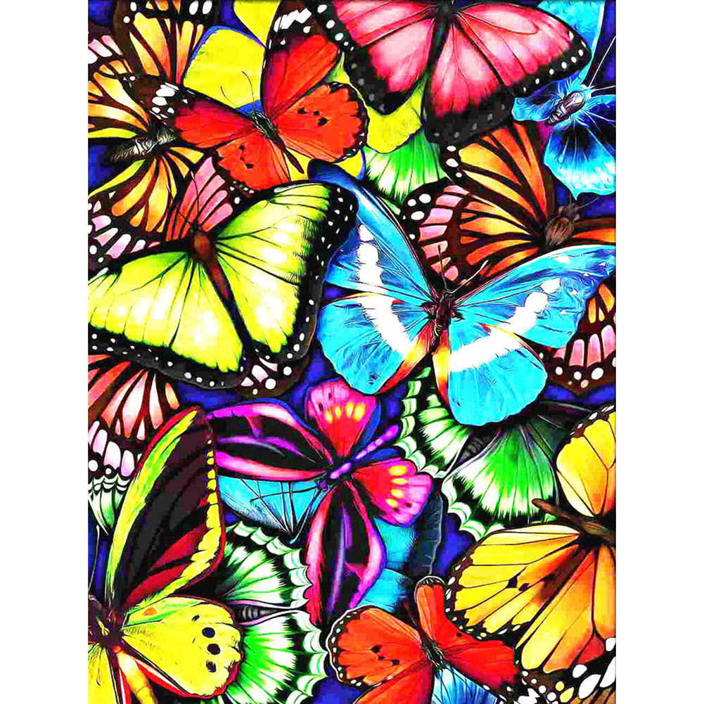 Butterfly 14CT Stamped Cross Stitch Kit 46x36cm(canvas)