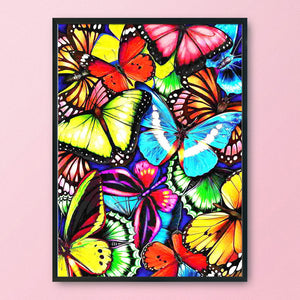 Butterfly 14CT Stamped Cross Stitch Kit 46x36cm(canvas)