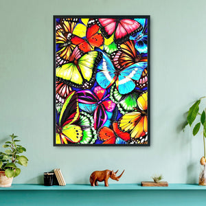 Butterfly 14CT Stamped Cross Stitch Kit 46x36cm(canvas)
