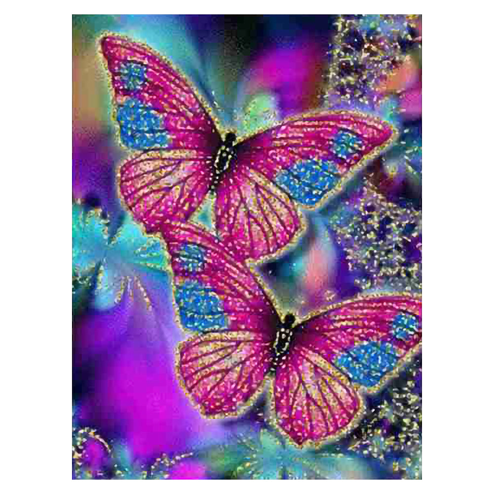 Butterfly 11CT Stamped Cross Stitch Kit 40x50cm(canvas)