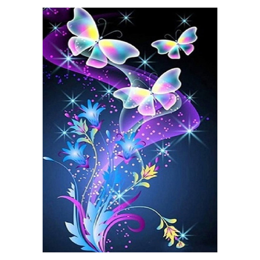 Butterfly 11CT Stamped Cross Stitch Kit 40x50cm(canvas)