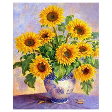 Load image into Gallery viewer, Blooming Sunflower 11CT Stamped Cross Stitch Kit 40x50cm(canvas)
