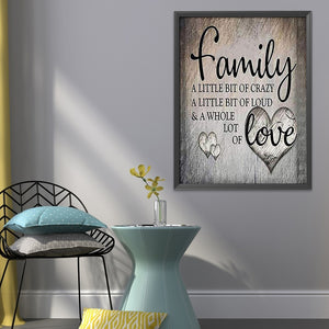Home Family Letters 11CT Stamped Cross Stitch Kit 46x56cm(canvas)