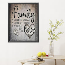 Load image into Gallery viewer, Home Family Letters 11CT Stamped Cross Stitch Kit 46x56cm(canvas)
