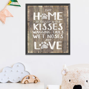 Home Family Letters 11CT Stamped Cross Stitch Kit 46x52cm(canvas)