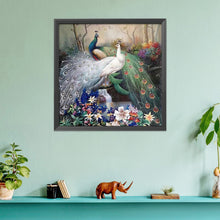 Load image into Gallery viewer, Natural Peafowl 11CT Stamped Cross Stitch Kit 46x46cm(canvas)
