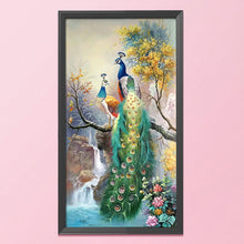 Load image into Gallery viewer, Natural Peafowl 11CT Stamped Cross Stitch Kit 56x101cm(canvas)
