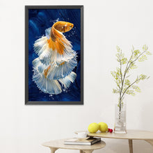 Load image into Gallery viewer, Quiet Goldfish 11CT Stamped Cross Stitch Kit 30x55cm(canvas)
