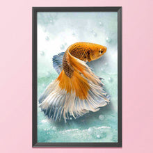 Load image into Gallery viewer, Quiet Goldfish 11CT Stamped Cross Stitch Kit 40x65cm(canvas)

