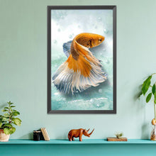 Load image into Gallery viewer, Quiet Goldfish 11CT Stamped Cross Stitch Kit 40x65cm(canvas)
