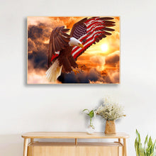 Load image into Gallery viewer, Flying Eagle 40x30cm(canvas) Full Round Drill Diamond Painting
