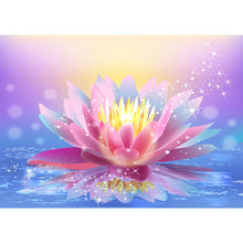 Load image into Gallery viewer, Lotus Flower 40x30cm(canvas) Full Round Drill Diamond Painting
