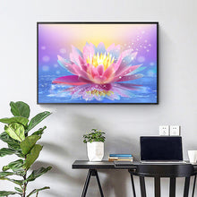 Load image into Gallery viewer, Lotus Flower 40x30cm(canvas) Full Round Drill Diamond Painting
