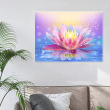 Load image into Gallery viewer, Lotus Flower 40x30cm(canvas) Full Round Drill Diamond Painting
