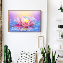 Load image into Gallery viewer, Lotus Flower 40x30cm(canvas) Full Round Drill Diamond Painting
