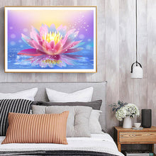 Load image into Gallery viewer, Lotus Flower 40x30cm(canvas) Full Round Drill Diamond Painting
