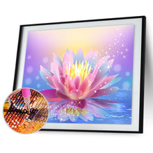 Load image into Gallery viewer, Lotus Flower 40x30cm(canvas) Full Round Drill Diamond Painting
