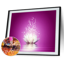 Load image into Gallery viewer, Lotus Flower 40x30cm(canvas) Full Round Drill Diamond Painting
