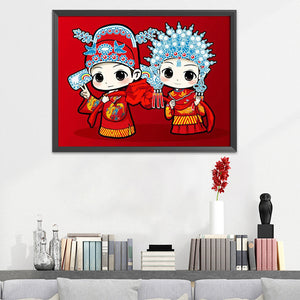 Chinese Wedding 11CT Stamped Cross Stitch Kit 50x40cm(canvas)