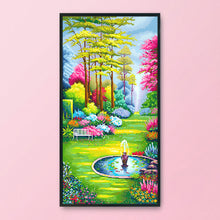 Load image into Gallery viewer, Fountain Garden 11CT Stamped Cross Stitch Kit 90x50cm(canvas)
